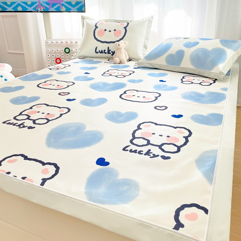 600D ice silk mat cartoon ice silk mat  01