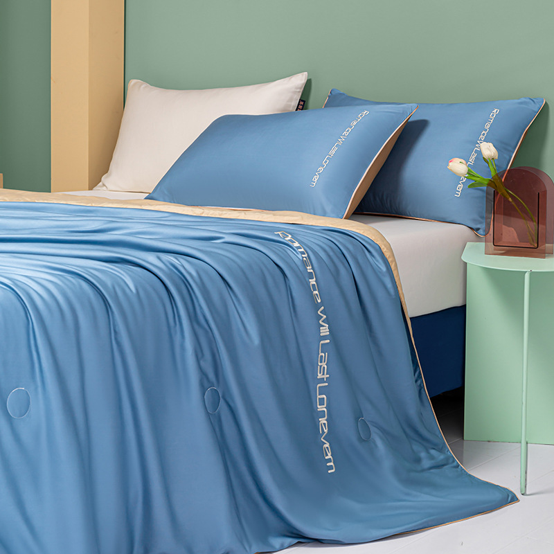 Nordic embroidery air conditioning quilt gift summer quilt B86