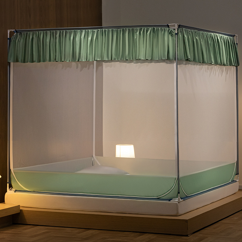 Summer three-door household encryption screen mosquito net lace B114