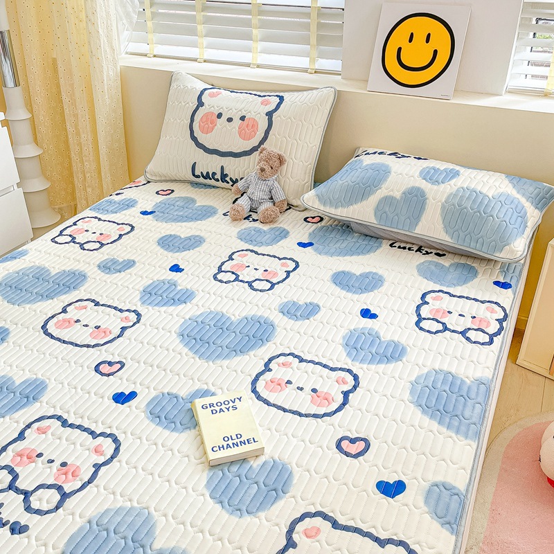 Three-piece summer cartoon latex mat B101