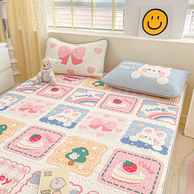 Three-piece summer cartoon latex mat B101